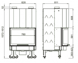 Monoblocco 750 Panoramic Cast Iron