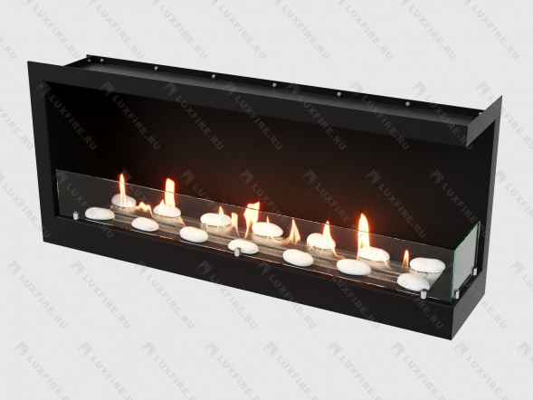 Встроенный биокамин Lux Fire Угловой 1090 S (правый угол)