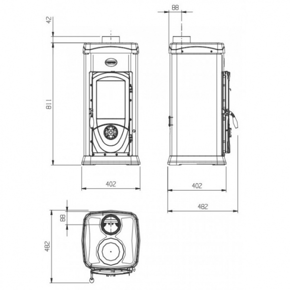Печь La NORDICA Super Max Verde (Зеленый)
