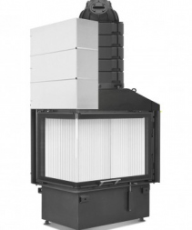 Каминная топка Hoxter ECKA 76/45/57Lh Левосторонняя с теплонакопительными кольцами