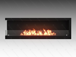 Встроенный биокамин Lux Fire Угловой 1500 SL (левый угол)