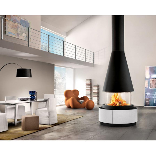 Островной камин Piazzetta M 360 T с механическим опусканием стекла