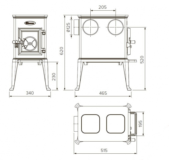 Печь Dovre 100 CBS
