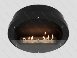 Настенный биокамин Lux Fire &amp;quot;Иллюзион 800 Н&amp;quot; S (черный)