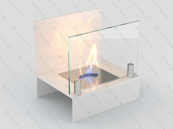 Настольный биокамин Lux Fire &amp;quot;Афиша&amp;quot; S (белый)